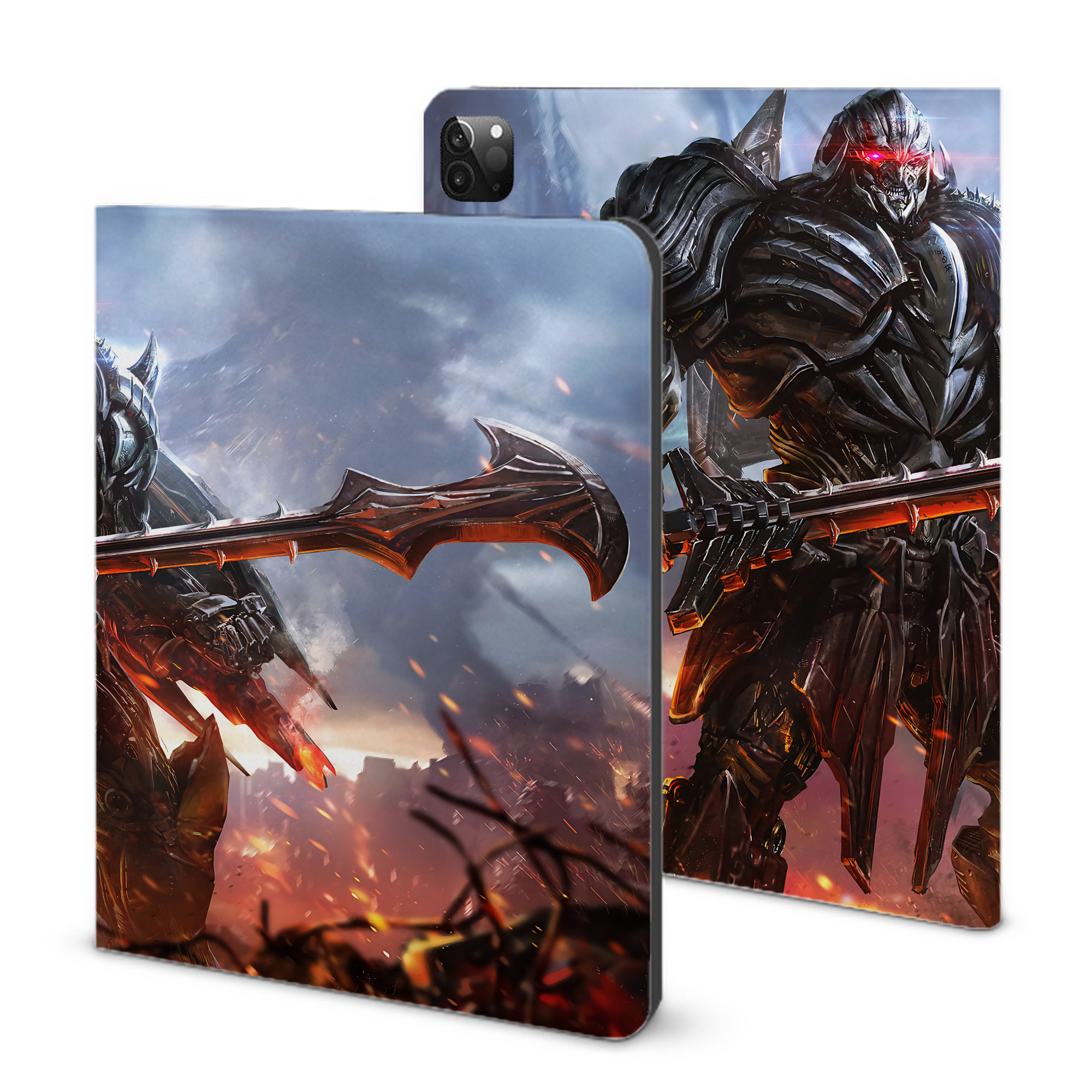 （画像用） Transformers トランスフォーマー IPadケース ペンホルダー付き ブックスタイルデザイン